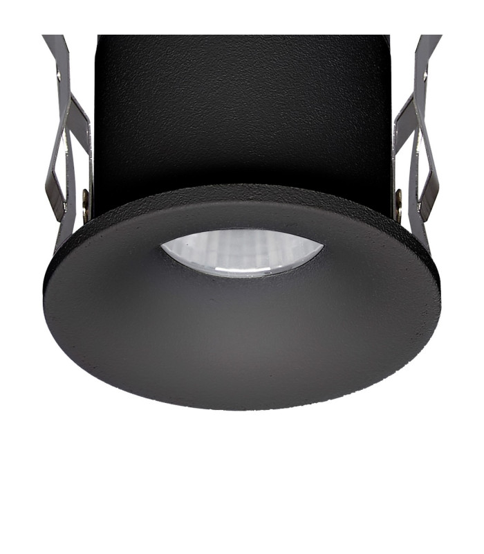 Hurgada IP54 Recessed Spotlight 7W 3000K 571lm Black Cut Out 35mm Driver Included 3yrs Warranty-5