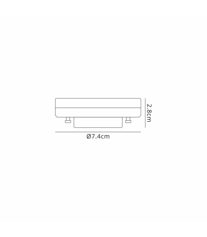 LED GX53 12W Cool White 4000K 960lm 120° White Finish-3