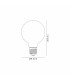 LED Globe 95mm E27 8W Warm White 3000K-2