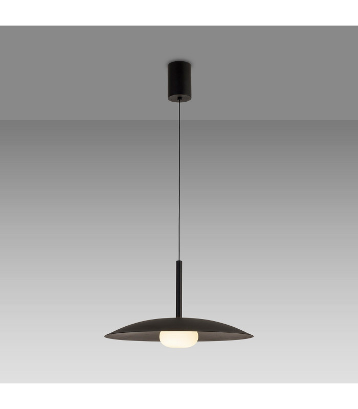 Lidia 40cm Rise And Fall Pendant 12W LED 3000K 1500lm Black 3yrs Warranty-2