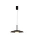 Lidia 40cm Rise And Fall Pendant 12W LED 3000K 1500lm Black 3yrs Warranty-4