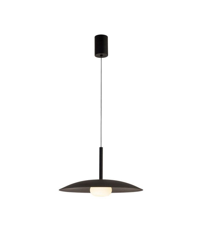 Lidia 40cm Rise And Fall Pendant 12W LED 3000K 1500lm Black 3yrs Warranty-4