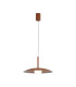 Lidia 40cm Rise And Fall Pendant 12W LED 3000K 1500lm Coffee 3yrs Warranty-4