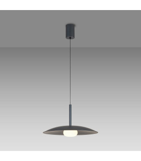 Lidia 40cm Rise And Fall Pendant 12W LED 3000K 1500lm Grey 3yrs Warranty-2