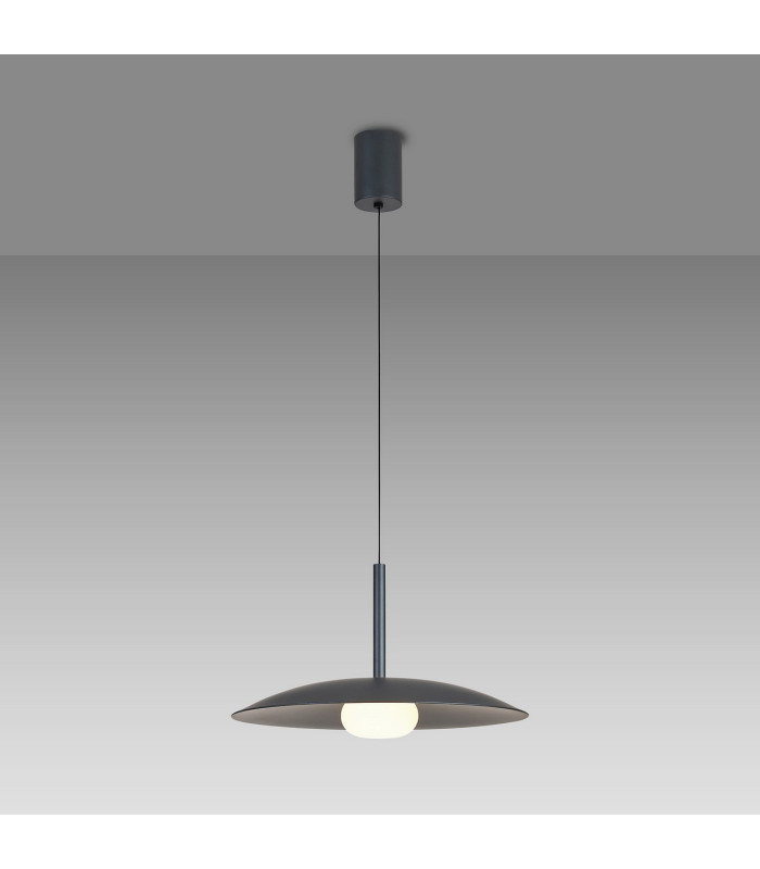 Lidia 40cm Rise And Fall Pendant 12W LED 3000K 1500lm Grey 3yrs Warranty-2