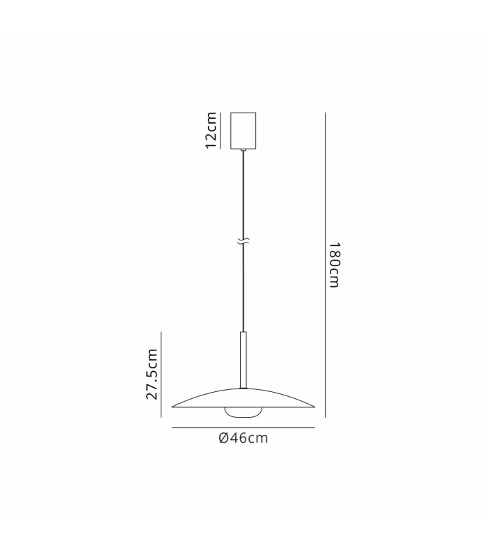 Lidia 40cm Rise And Fall Pendant 12W LED 3000K 1500lm Grey 3yrs Warranty-3
