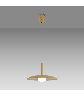 Lidia 40cm Rise And Fall Pendant 12W LED 3000K 1500lm Matt Gold 3yrs Warranty-2