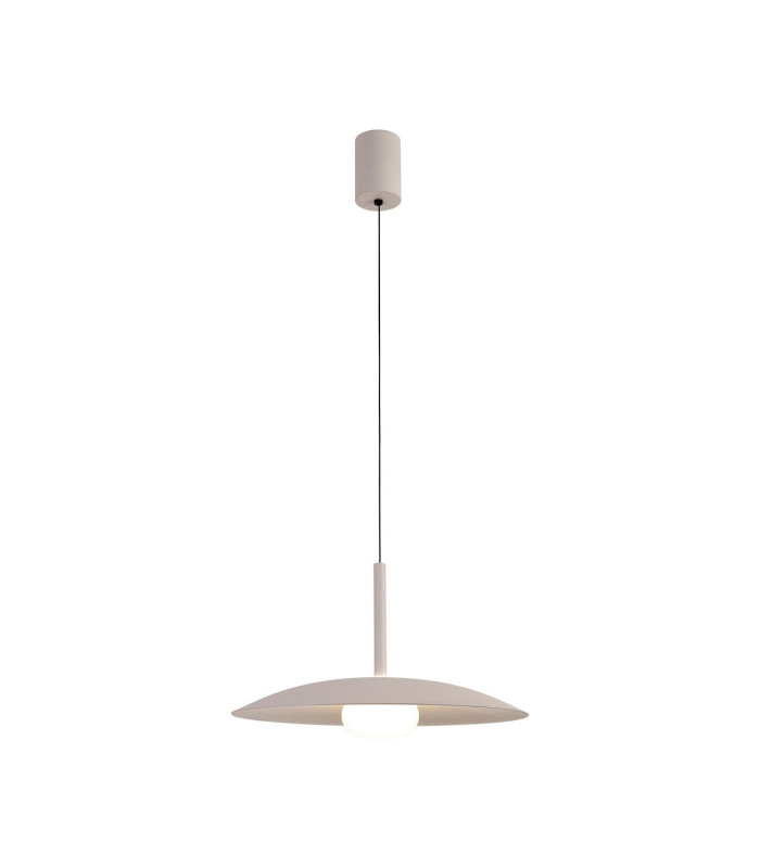 Lidia 40cm Rise And Fall Pendant 12W LED 3000K 1500lm White 3yrs Warranty-4