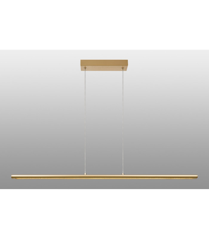 Lineal 1.2m Linear Pendant 38W LED 3000K 5150lm Painted Gold 3yrs Warranty-2