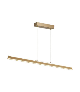 Lineal 1.5m Linear Pendant 54W LED 3000K 6400lm Painted Gold 3yrs Warranty-1