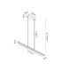 Lineal 90cm Linear Pendant 36W LED 3000K 4550lm Painted Gold 3yrs Warranty-3