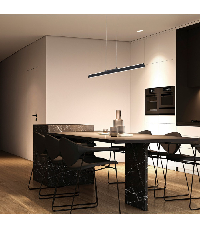Lineal 90cm Linear Pendant 36W LED 3000K 4550lm Sand Black 3yrs Warranty-4