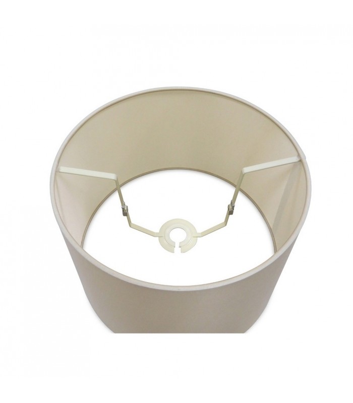 Dual Mount Round Empire, 280, 350 x 220mm Dual Faux Silk Fabric Shade, Nude Beige, Moonlight - 4