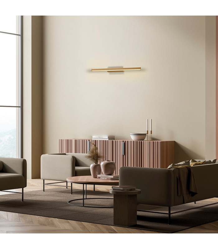 Lineal 60cm Linear Wall/Ceiling Light 22W LED 3000K 3050lm Painted Gold 3yrs Warranty-4