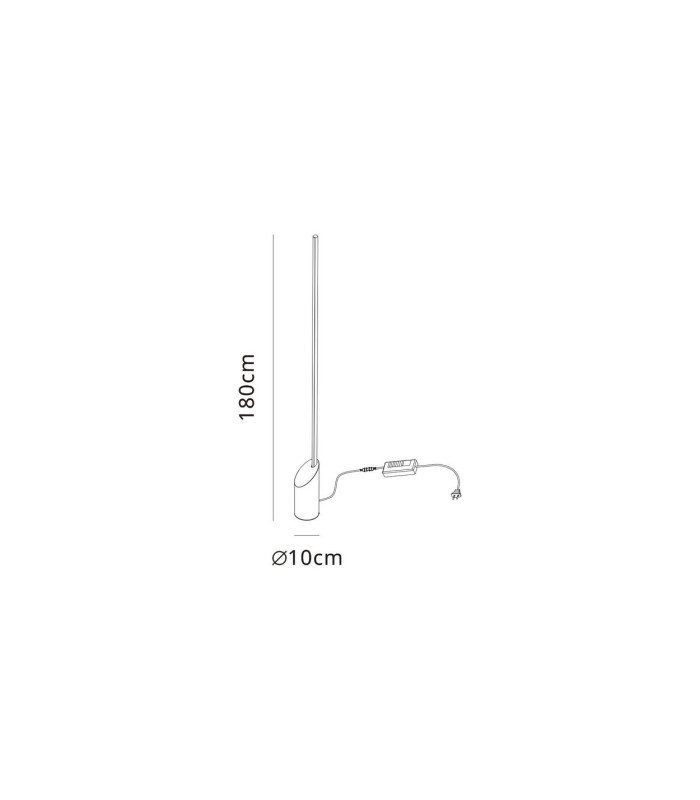 Marmol Floor Lamp 28W LED 3000K 1680lm White Marble/White 3yrs Warranty-3