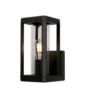 Nevada Wall Lamp 1 x E27 IP65 Matt Black 2yrs Warranty-1