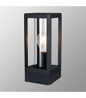Nevada Pedestal Lamp 1 x E27 IP65 Matt Black 2yrs Warranty-2