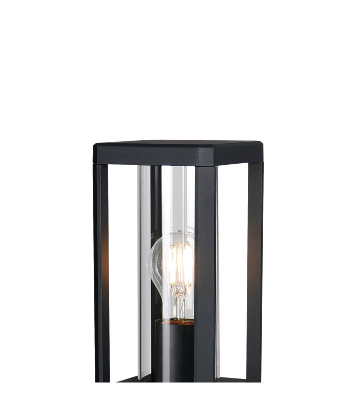 Nevada Pedestal Lamp 1 x E27 IP65 Matt Black 2yrs Warranty-4