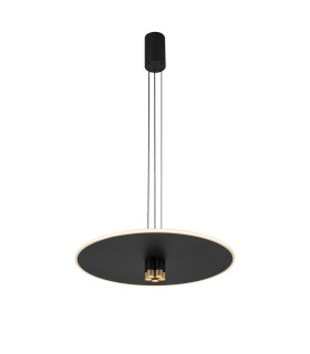 Nomada 58cm Pendant 42W LED 3000K 1500lm Sand Black/Painted Gold 3yrs Warranty-1