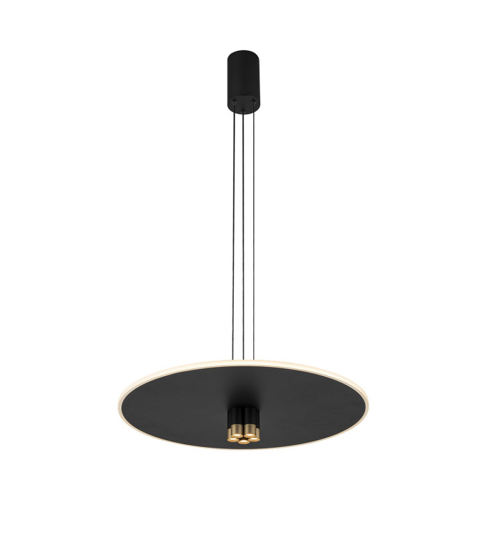 Nomada 58cm Pendant 42W LED 3000K 1500lm Sand Black/Painted Gold 3yrs Warranty-1