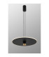 Nomada 58cm Pendant 42W LED 3000K 1500lm Sand Black/Painted Gold 3yrs Warranty-2