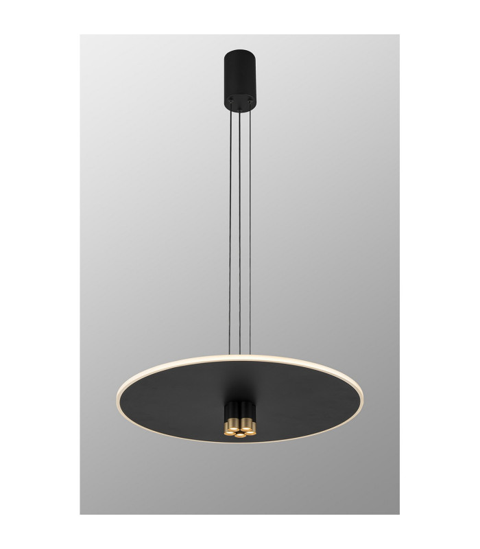 Nomada 58cm Pendant 42W LED 3000K 1500lm Sand Black/Painted Gold 3yrs Warranty-2