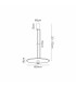 Nomada 58cm Pendant 42W LED 3000K 1500lm Sand Black/Painted Gold 3yrs Warranty-3