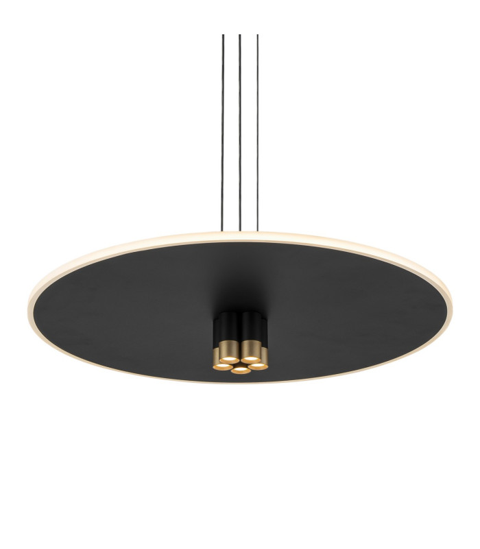 Nomada 58cm Pendant 42W LED 3000K 1500lm Sand Black/Painted Gold 3yrs Warranty-6
