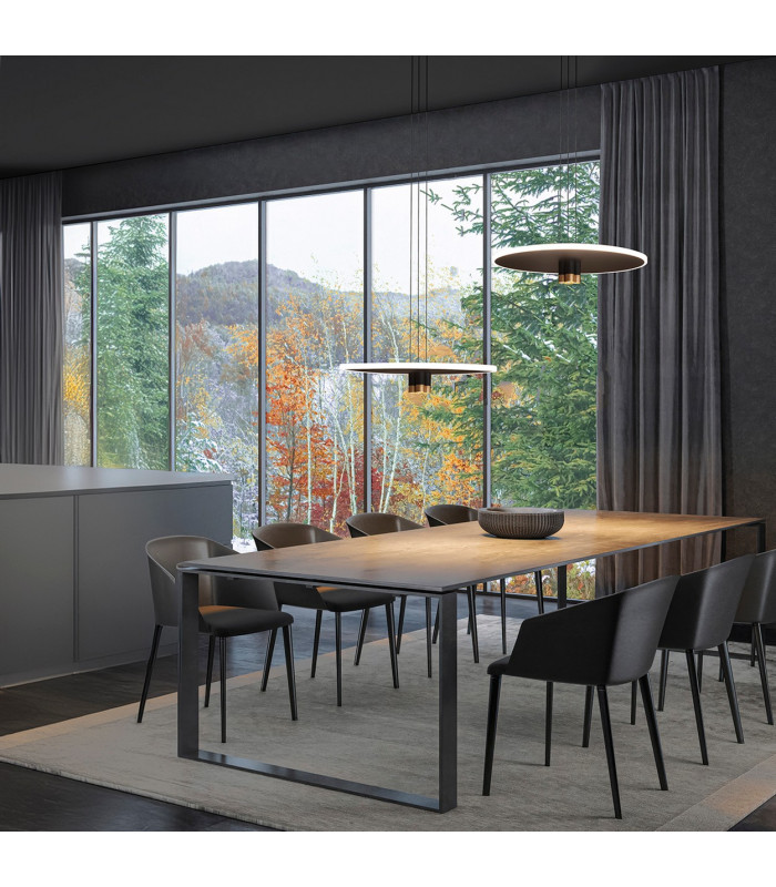 Nomada 48cm Pendant 33W LED 3000K 1000lm Sand Black/Painted Gold 3yrs Warranty-4