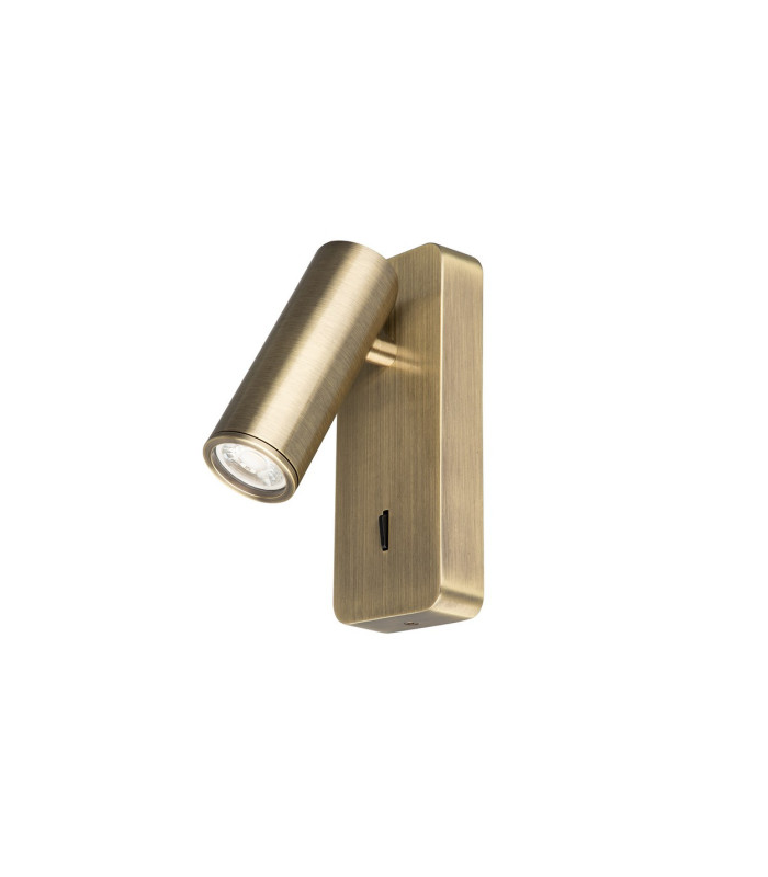 Notte Wall Lamp Switched 1 x 35mm GU10 (GU11) (Not Included) Antique Brass-1