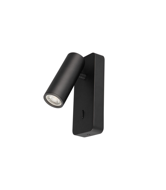 Notte Wall Lamp Switched 1 x 35mm GU10 (GU11) (Not Included) Black-1