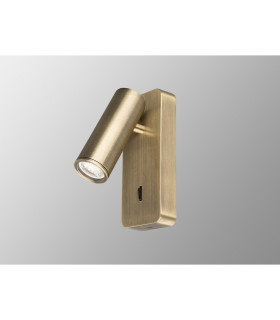 Notte Wall Lamp Switched 1 x 35mm GU10 (GU11) (Not Included) Antique Brass-2