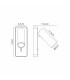 Notte Wall Lamp Switched 1 x 35mm GU10 (GU11) (Not Included) Black-3