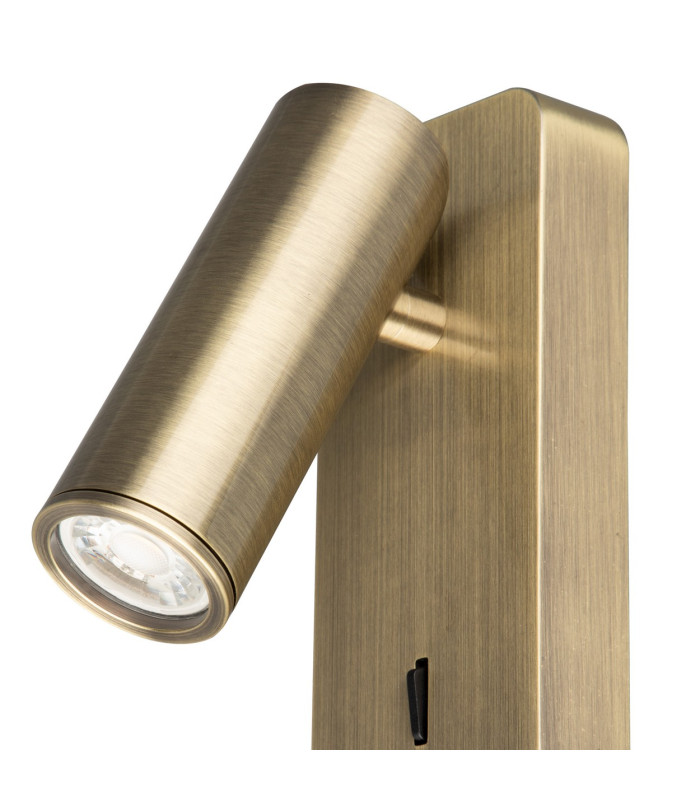 Notte Wall Lamp Switched 1 x 35mm GU10 (GU11) (Not Included) Antique Brass-4