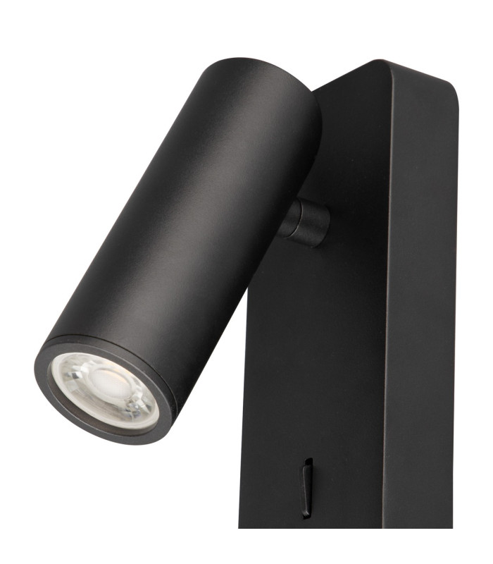 Notte Wall Lamp Switched 1 x 35mm GU10 (GU11) (Not Included) Black-4