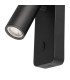 Notte Wall Lamp Switched 1 x 35mm GU10 (GU11) (Not Included) Black-5
