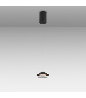 Piccola 13cm Rise & Fall Pendant 5W LED 3000K 550lm Black 3yrs Warranty-2