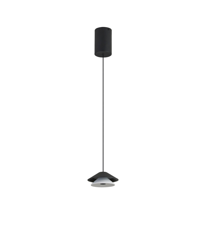 Piccola 13cm Rise & Fall Pendant 5W LED 3000K 550lm Black 3yrs Warranty-5