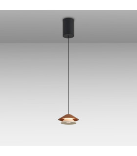 Piccola 13cm Rise & Fall Pendant 5W LED 3000K 550lm Brown 3yrs Warranty-2