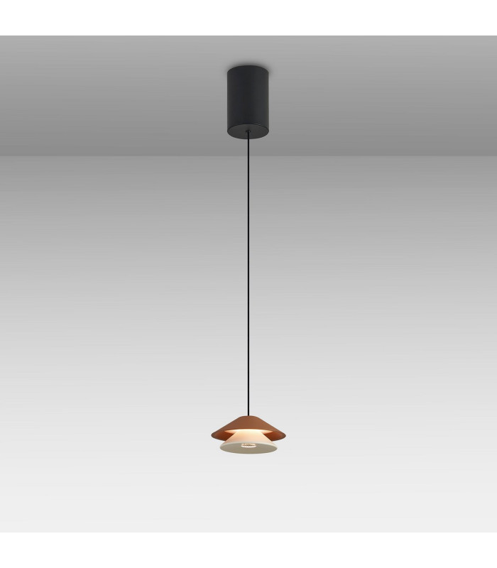 Piccola 13cm Rise & Fall Pendant 5W LED 3000K 550lm Brown 3yrs Warranty-2