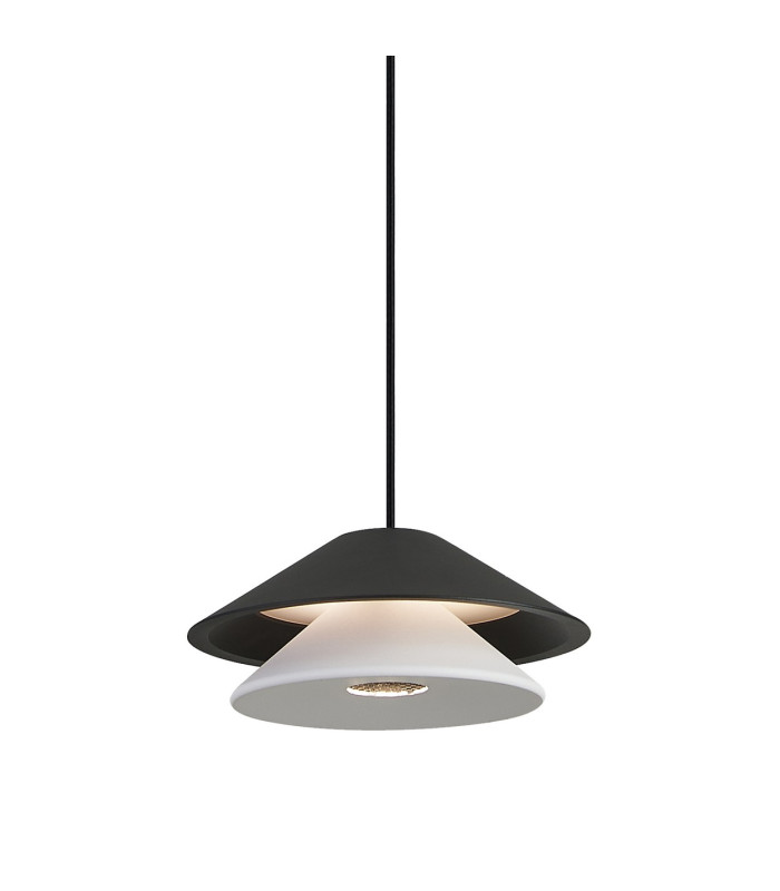 Piccola 13cm Rise & Fall Pendant 5W LED 3000K 550lm Black 3yrs Warranty-7