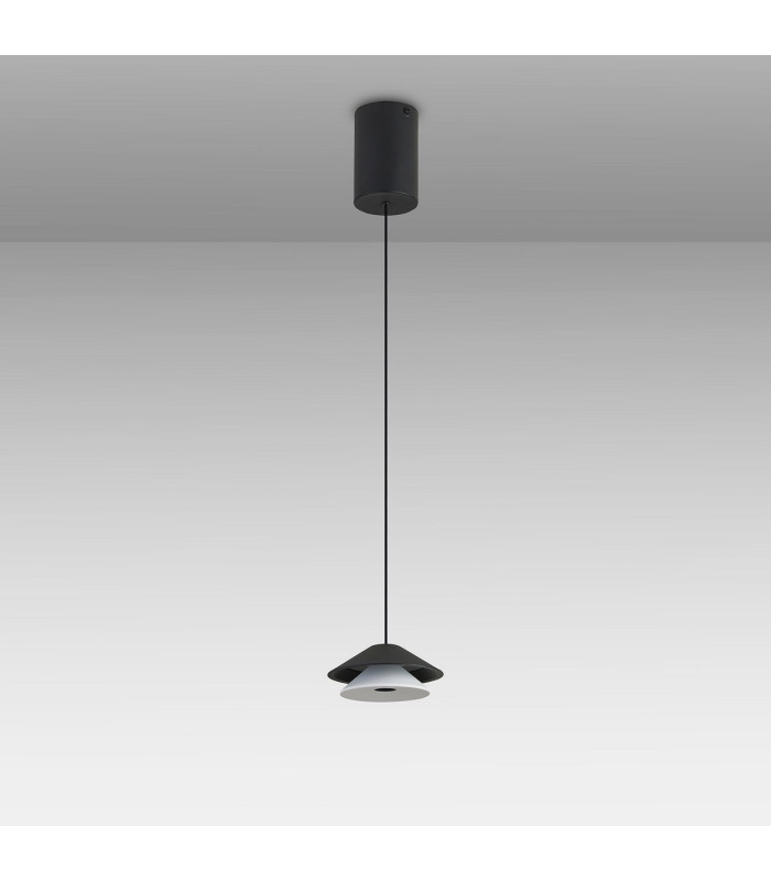 Piccola 13cm Rise & Fall Pendant 5W LED 3000K 550lm Black 3yrs Warranty-8