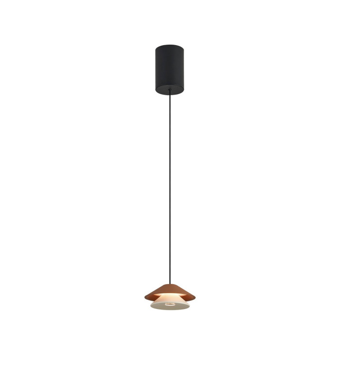 Piccola 13cm Rise & Fall Pendant 5W LED 3000K 550lm Brown 3yrs Warranty-5