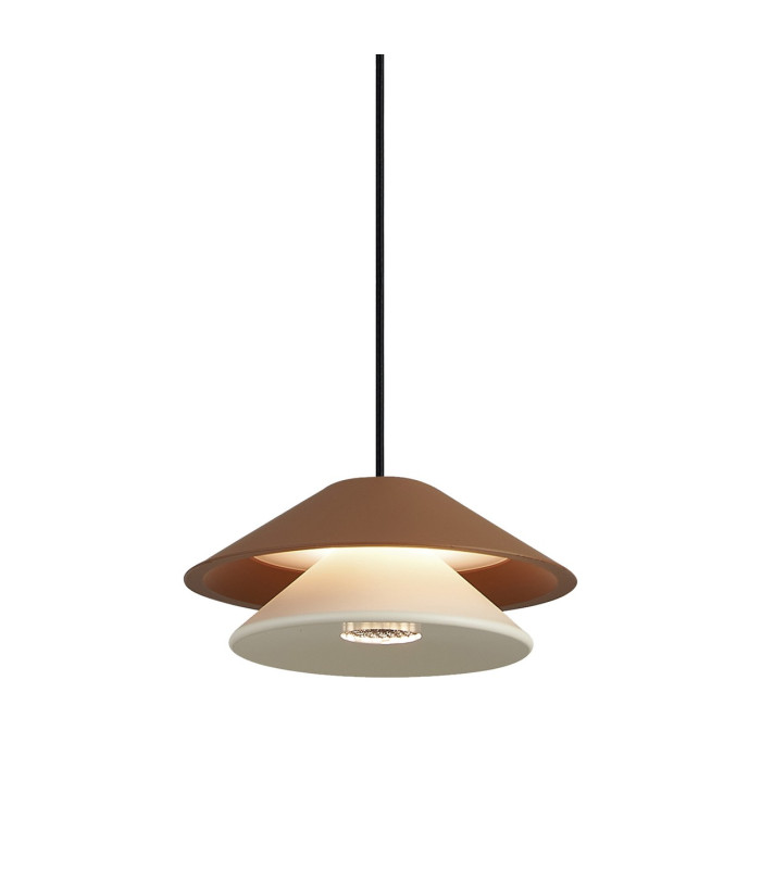 Piccola 13cm Rise & Fall Pendant 5W LED 3000K 550lm Brown 3yrs Warranty-8