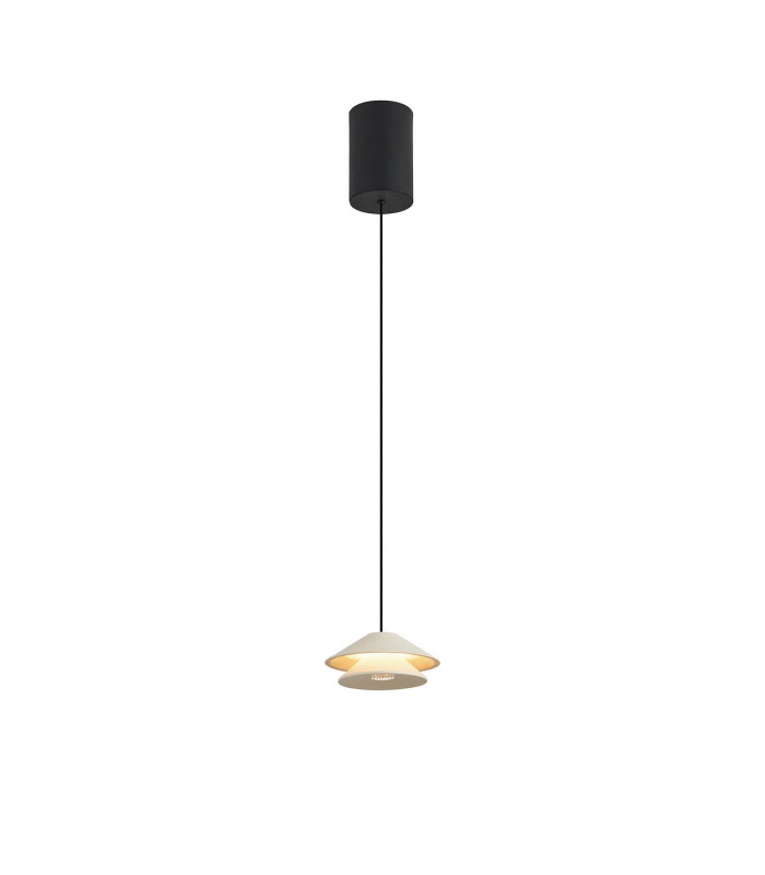Piccola 13cm Rise & Fall Pendant 5W LED 3000K 550lm White 3yrs Warranty-4