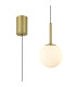 Puebla Pendant 9W Globe LED 3000K 630lm Satin Gold 3yrs Warranty-1