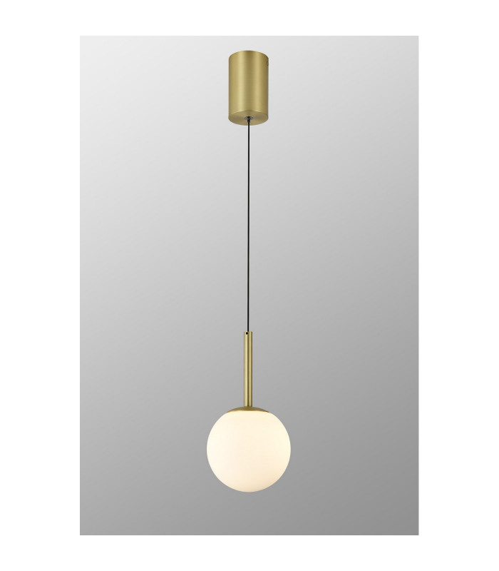 Puebla Pendant 9W Globe LED 3000K 630lm Satin Gold 3yrs Warranty-2