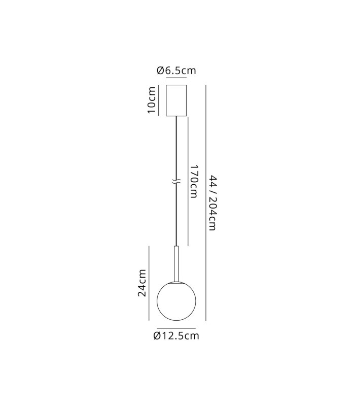 Puebla Pendant 9W Globe LED 3000K 630lm Satin Gold 3yrs Warranty-3