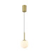 Puebla Pendant 9W Globe LED 3000K 630lm Satin Gold 3yrs Warranty-4