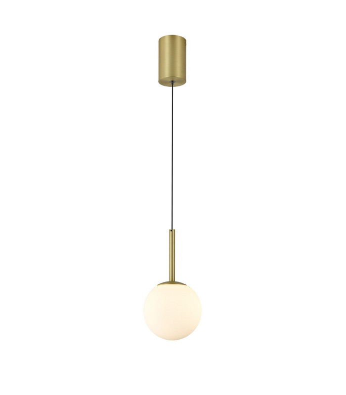 Puebla Pendant 9W Globe LED 3000K 630lm Satin Gold 3yrs Warranty-4
